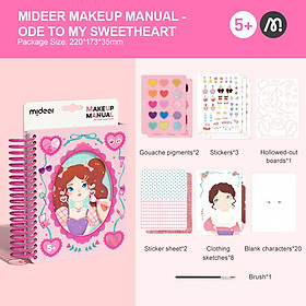 Đồ chơi Sổ Tay Trang Điểm và Tô Màu Nước - Mideer Makeup Manual