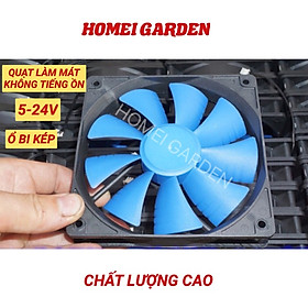 Mua Quạt làm mát điện áp rộng 5V-24V  quạt làm mát không ồn  ổ bi đôi - G0014