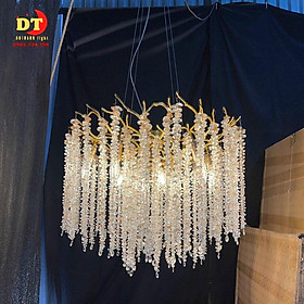 Mua Đèn thả phòng khách phòng ngủ hình lá liễu d800 decor trang trí DQM