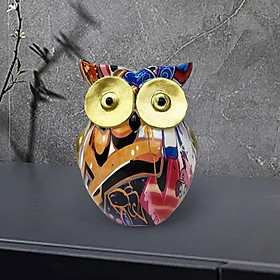 Modern Resin Owl Figurines Home Decor Lifelike for Apartment Bathroom Shop