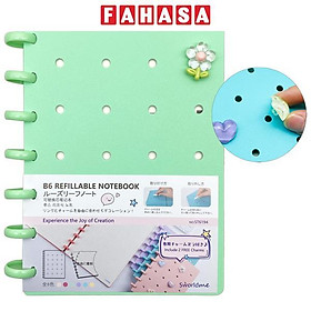 Sổ Tay Trang Trí B6 - 160 Trang Kèm Charm - Giấy Tách Rời - Sworld ST6194-GR - Green