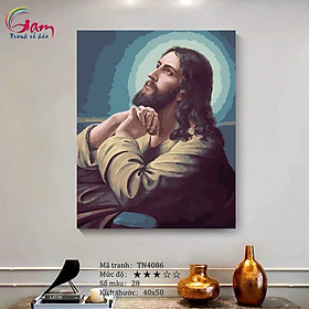 Mua Tranh sơn dầu số hóa tự tô màu Tranh công giáo Chúa Jesus TN4086