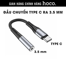 Đầu chuyển đổi âm thanh kỹ thuật số HOCO LS33 Type C ra 3.5mm thích hợp cho iPad Pro Air/ Android hàng chính hãng