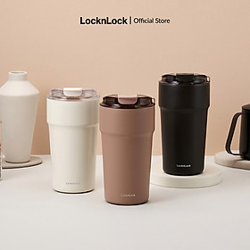 Ly giữ nhiệt phủ sứ Metro Cafe Tumbler LocknLock 650ml LHC4359, Hàng chính hãng, nắp lật - JoyMall