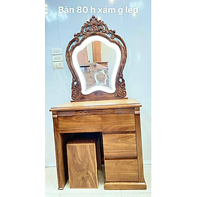 Mua Bàn trang điểm gỗ hương đá  gỗ hương xám  gương có đèn led