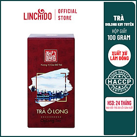 Trà Oolong (Ô long) Kim Tuyên Hộp Giấy 100g - Trà Ô long Trí Việt