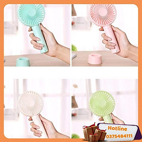 Mua Quạt Cầm Tay Mini Có Đế Để Bàn (Màu Ngẫu Nhiên) - Hàng Loại 1