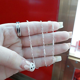 Dây chuyền bạc ống trúc  YN JEWELRY