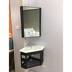 Mua chậu tủ lavabo góc   gương hộp hàng cao cấp