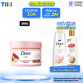 [CHÍNH HÃNG] Smoothie Tẩy Da Chết Dưỡng Ẩm Toàn Thân Dove hương lựu đỏ 298g