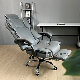 Ghế làm việc tại nhà cao cấp Ghế xoay giám đốc có gác chân thư giãn nhập khẩu CR4105-P Relaxing Office Chair