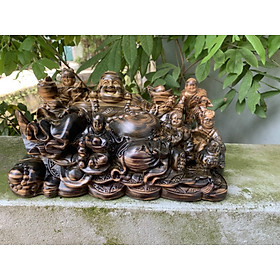 Mua Tượng phật di lặc ngũ phúc bằng gỗ mun kt 30×15×15cm