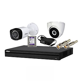 Mua Trọn Bộ 2 camera Dahua 2.0 Full HD + kèm ổ cứng 500GB HD Chính Hãng