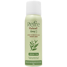 Xịt Phun Sương Khử Mùi Chiết Xuất Thiên Nhiên Refre Natural Spray Green Tea Hương Trà Xanh (50g)