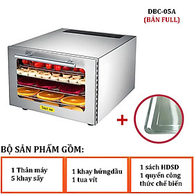 Mua Máy sấy thực phẩm 5 tầng có bảng điều khiển hẹn giờ sấy khô tự ngắt thương hiệu Mỹ cao cấp Septree DBC-05A - Hàng Chính Hãng