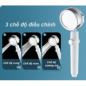 Mua Vòi Sen Tăng Áp Xoay 360 Độ 3 Chế Độ Điều Chỉnh Nước Trên Đầu Vòi Tiện Dụng