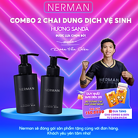 Dung dịch vệ sinh nam giới Nerman Elegant Men Nerman hương nước hoa cao cấp 100ml/ chai