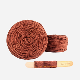 Mua Dây thừng macrame cotton MÀU NÂU SÔCÔLA 3 xoắn  3mm / 5mm  0.5kg
