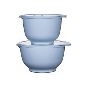 Mua Bộ âu trộn Rosti  màu xanh Bắc Âu. 2 âu + 2 nắp. Nhãn Rosti Đan Mạch