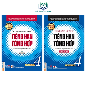 [Download Sách] Combo Bộ 2 Cuốn Giáo Trình Tiếng Hàn Tổng Hợp Dành Cho Người Việt - Trung Cấp 4 (Sách Giáo Khoa + Sách Bài Tập) - In Màu / Phiên Bản Mới - MinhAnBooks