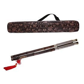 Chinese Bamboo Flute Bawu Pipe Concert Flute  G with Case Folk Music