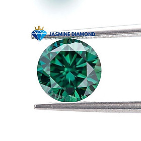 (Size từ 4-7.5 ly) Kim cương nhân tạo Mỹ Moissanite Green