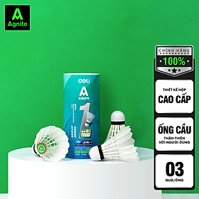 Hộp cầu lông cao cấp chính hãng Agnite, ống cầu lông vũ phục vụ luyện tập, thi đấu chuyên nghiệp - FH915 - Lẻ 1 quả cầu cao cấp - Hộp 3 quả cao cấp