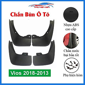 Bộ 4 chắn bùn chuẩn cho xe Vios 2008-2009-2010-2011-2012-2013 (kèm bộ ốc)