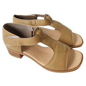 Giày Sandal Cao Gót Da Bò BIGGBEN Cao 4 Phân SDCG157