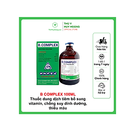 Thuốc dung dịch tiêm B.COMPLEX bổ sung vitamin, chống suy dinh dưỡng, thiếu máu