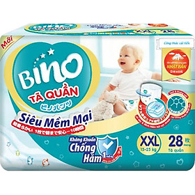 Tã quần Bino Kháng khuẩn Size XXL28 (15-25kg)