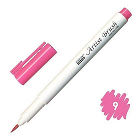 Bút lông đầu cọ viết calligraphy Marvy Artist Brush 1100 - Pink (9)
