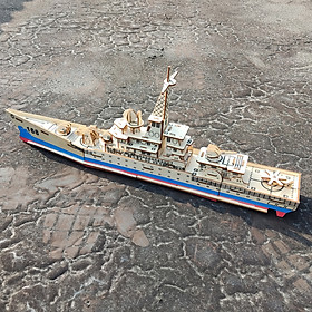 Đồ chơi lắp ráp gỗ 3D Mô hình Tàu Tuần Dương Laser HG-A024