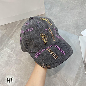 Nón kết, mũ lưỡi trai Chan.nel phối vải jeans form chuẩn thời trang