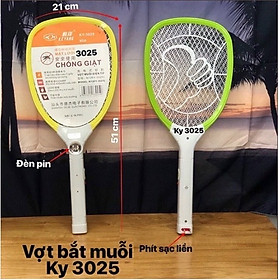 Vợt Bắt Muỗi Điện Tử 3 Lớp Lưới, Thiết Kế Tiện Lợi