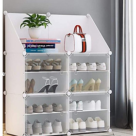 Tủ giày lắp ghép và ô xéo để đồ 2 trong 1 tiện lợi