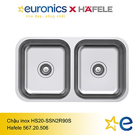 Mua CHẬU RỬA BÁT HAFELE HS20-SSN2R90S/567.20.506 - HÀNG CHÍNH HÃNG