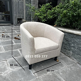 Mua Ghế sofa mini thư giản cho một người ngồi màu trắng kem cao cấp 65*60*65cm giao hàng toàn quốc