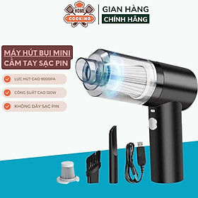 Máy hút bụi mini cầm tay sạc pin, máy hút bụi giường nệm