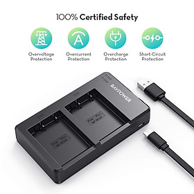 Mua Bộ Sạc Đôi Ravpower + Kèm 2 Pin Fujifilm NP-W126S BC023 Dành Cho Máy Ảnh Fujifilm FinePix X-A5  X-H1  X-A10  X100F  X-T10  X-T20  X-Pro1  X-Pro2  X-A1  X-A2  X-A3  X-E1  X-E2  X-E2S  X-T2  X-T3  X-S10  X-T30  X-A7  X-T200  X-T100  X-A5  X-PRO 3  X100V