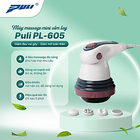 Máy massage bụng cầm tay 4 đầu hồng ngoại Puli PL-605 - Cơ