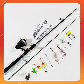 Bộ cần 2 khúc đặc ruột shimano bạo lực tải cá 9kg  docaucagiangnam