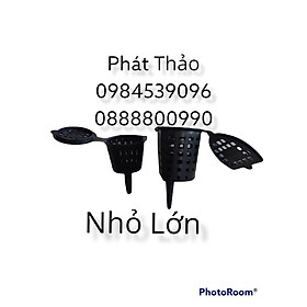 Mua 50 cái Rổ nhỏ nhựa đựng phân tan chậm  dụng cụ cho hoa kiểng hoa lan. sạch chậu.