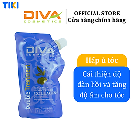 Hấp ủ tóc siêu mượt Collagen DIVA Cosmetics Double Treatment 500ml