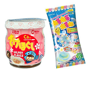 Ruốc cá hồi Meiwa vị ít muối cho bé và gia đình - Tặng 1 gói kẹo popin cookin vị soda