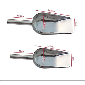 Mua Xẻng xúc đá inox  muỗng xúc ngũ cốc đầu vuông