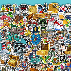 Set 50 Hình Sticker Chủ Đề Cướp Biển | Sticker Dán Nón Bảo Hiểm , Sticker Dán Điện Thoại , Sticker Dán Vali