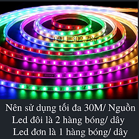 Mua 5M  100M Dây led nháy đuổi đơn đủ màu với 5 chế độ nháy Tặng nguồn cắm sẵn dùng để trang trí ngoài trời  chống nước  quấn cây  trang trí tết 2023