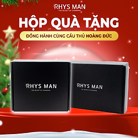 Hộp Quà Tặng RHYS MAN Đựng Quà Sinh Nhật Màu Đen Sang Trọng