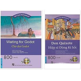 Combo Happy Readers Chờ đợi Godot + Hiệp sĩ Đông Ki Sốt (800 words kèm CD) - Bản Quyền